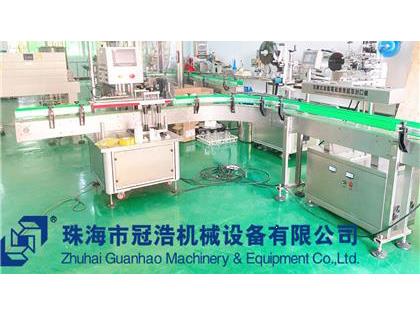 旋蓋機，鋁箔封口機，貼標機，噴碼機，整套生產(chǎn)線(xiàn)已完成生產(chǎn)送貨至客戶(hù)公司